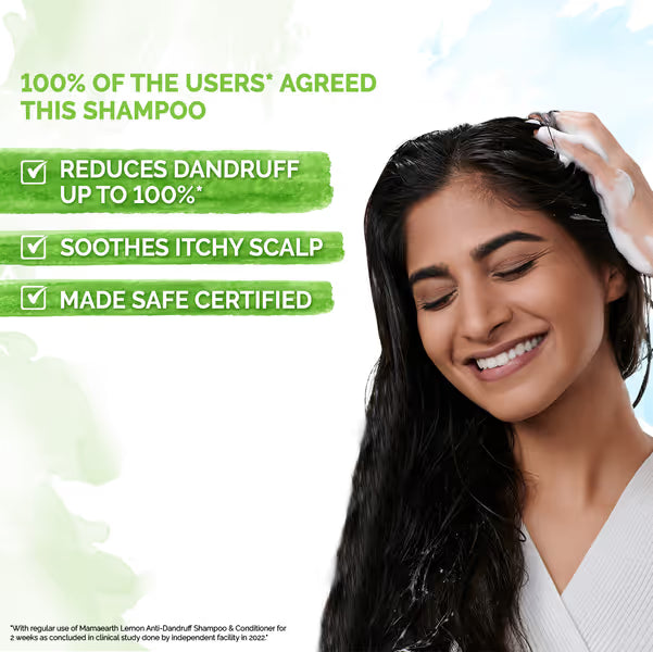 Mamaearth Lemon Anti-Dandruff Shampoo: Lemon & Ginger, 250 ml