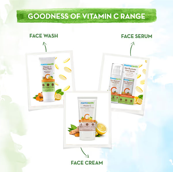Mamaearth Vitamin C Daily Glow Lumi Cream: Vitamin C & Turmeric, 30 g