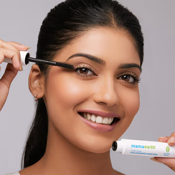 Mamaearth Lash Care Volumizing Mascara: Castor Oil & Almond Oil, 13 g