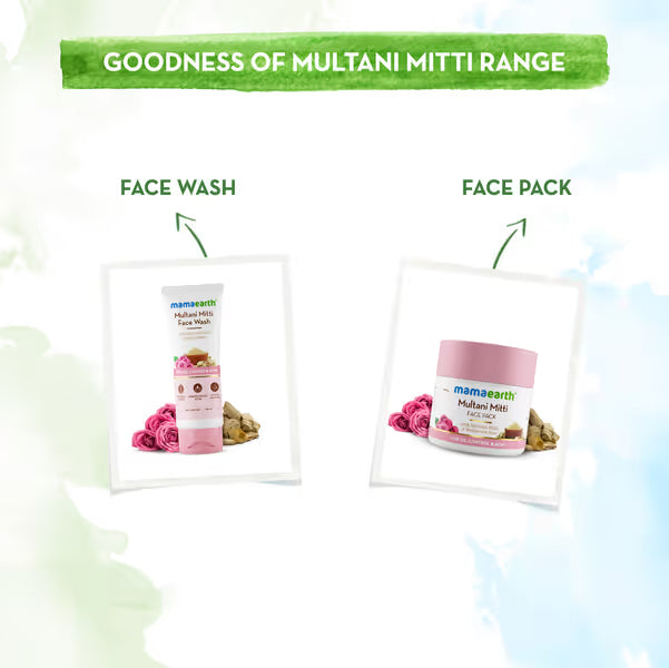 Mamaearth Multani Mitti Face Wash: Multani Mitti & Bulgarian Rose, 100 ml