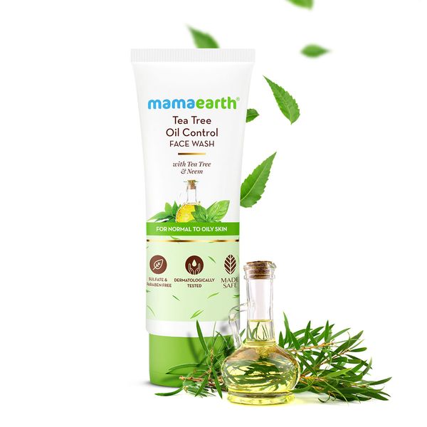 Mamaearth Tea Tree FaceWash Natural & Organic Facewash with Neem: