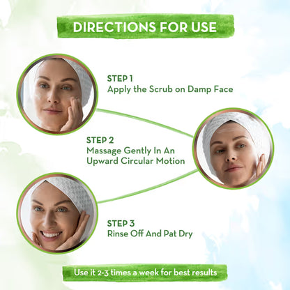 Mamaearth Rice Face Scrub: Rice Water & Niacinamide, 100 g