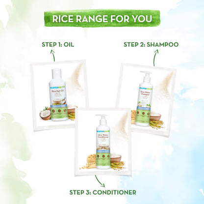 Mamaearth Rice Water Shampoo: Rice Water & Keratin, 250 ml