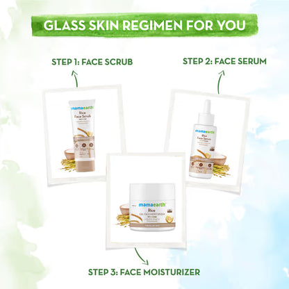 Mamaearth Rice Face Scrub: Rice Water & Niacinamide, 100 g