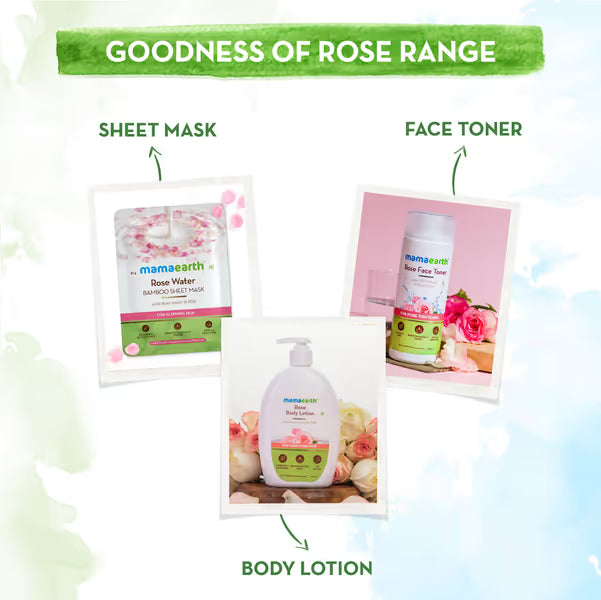 Mamaearth Rose Body Lotion: Rose Water & Milk, 400 ml