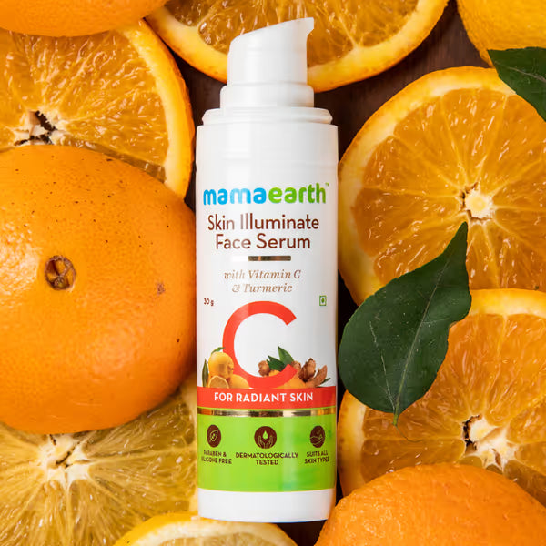 Mamaearth Skin Illuminate Face Serum: Turmeric & Vitamin C, 30 ml