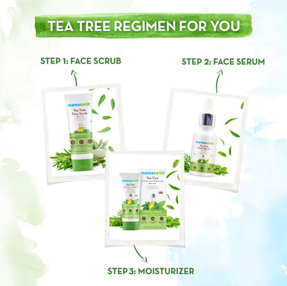 Mamaearth Tea Tree Face Scrub: Tea Tree & Neem, 100 g