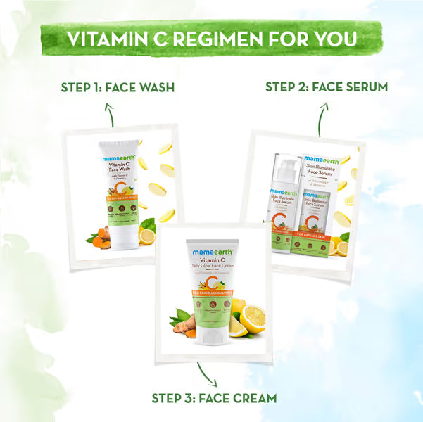 Mamaearth Vitamin C Daily Glow Face Cream: Vitamin C & Turmeric, 150 g