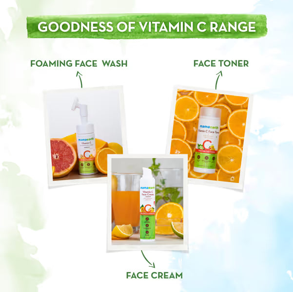Mamaearth Vitamin C Face Scrub: Vitamin C & Walnut, 100 g