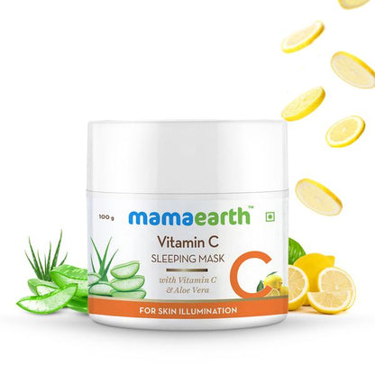 Mamaearth Vitamin C Sleeping Mask: Night Cream, 100