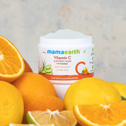 Mamaearth Vitamin C Sleeping Mask: Night Cream, 100 g